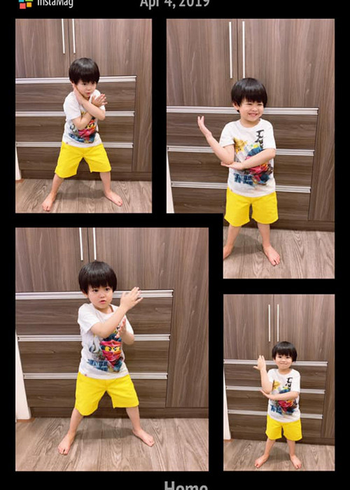 Bé Kỳ Nam càng lớn càng kháu khỉnh, đáng yêu.