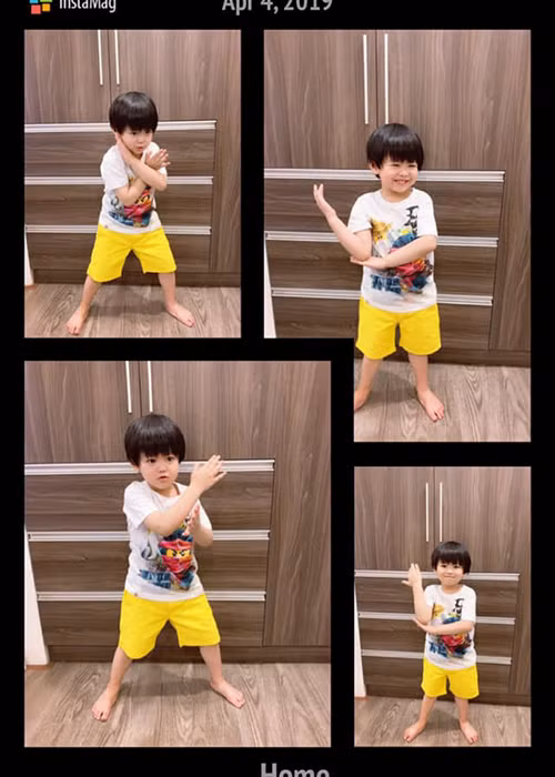 Bé Kỳ Nam càng lớn càng kháu khỉnh, đáng yêu.