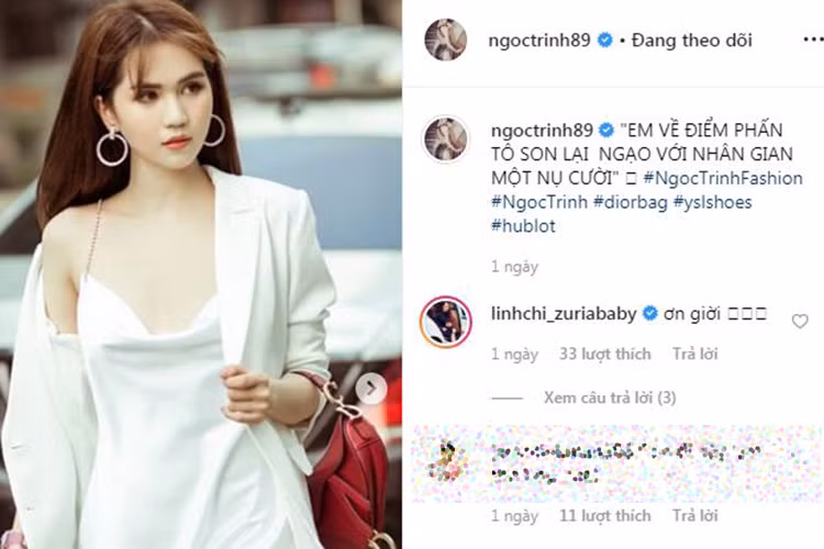 Hiện tại, trên trang cá nhân, Ngọc Trinh vẫn đều đặn cập nhật hình ảnh của mình.