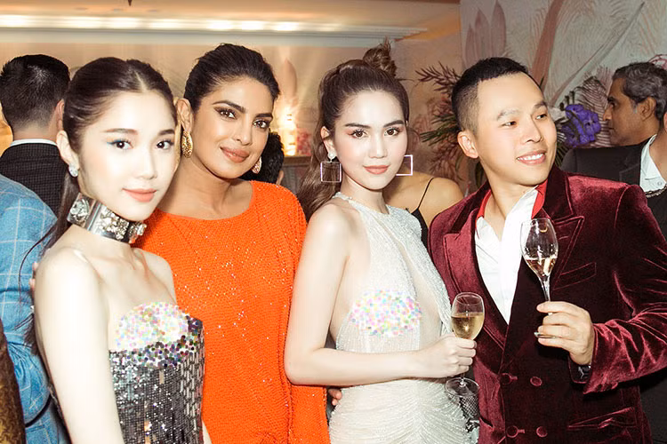 Nhiều cư dân mạng chê Ngọc Trinh mặc hở hang, phản cảm khi dự tiệc Cannes 2019.