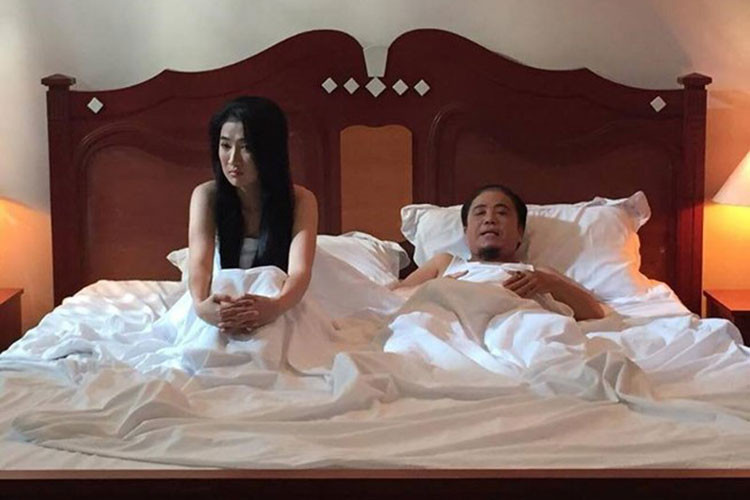 Tuy nhiên, hình ảnh Hồng Tơ bên cô gái trẻ chỉ là trong bộ phim “Thế thái nhân tình”. Ảnh: Vietnamnet