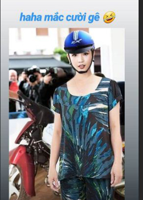 Chân dài gốc Trà Vinh tiếp tục tỏ ra không bận tâm đến những lời chỉ trích.