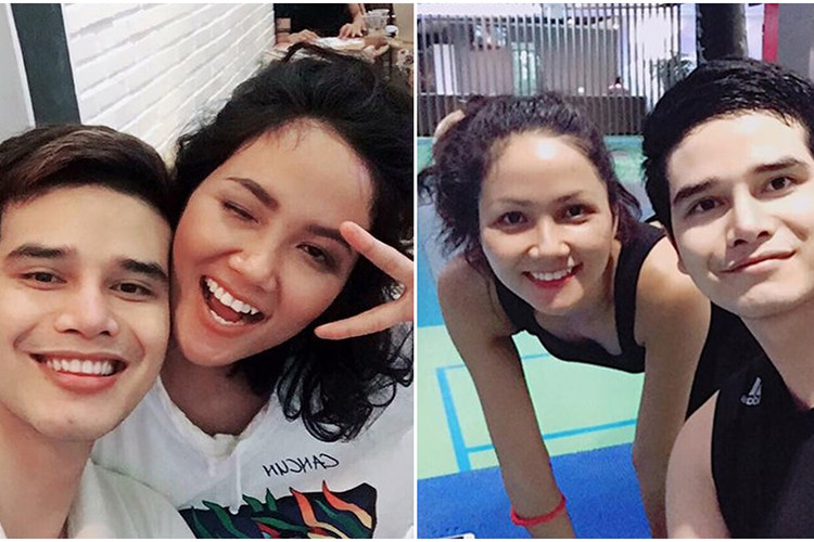 Hồi mới đăng quang Hoa hậu Hoàn vũ Việt Nam 2017, H'hen Niê từng vướng nghi vấn tình cảm với K'Brơi.