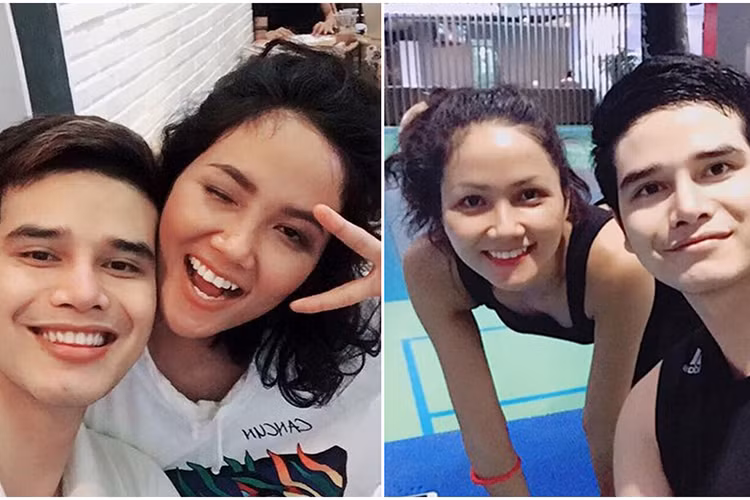 Hồi mới đăng quang Hoa hậu Hoàn vũ Việt Nam 2017, H'hen Niê từng vướng nghi vấn tình cảm với K'Brơi.