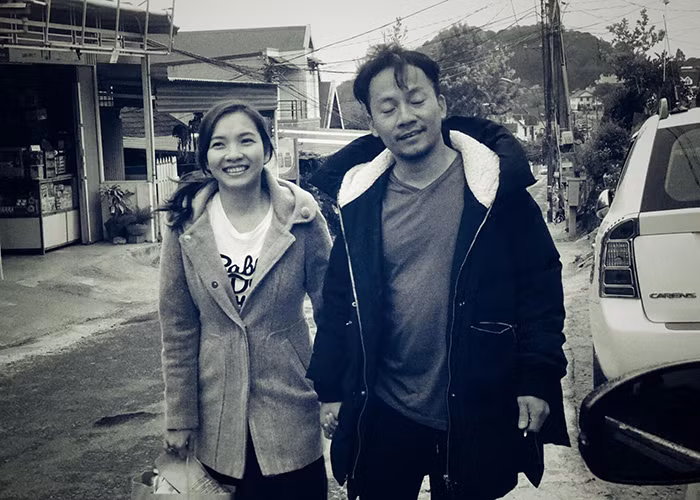 Rapper Tiến Đạt cùng bà xã đã chọn cuộc sống kín tiếng.
