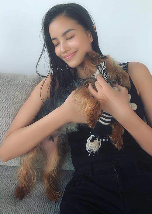 Phạm Hương dường như thay đổi khá nhiều sau khi sang Mỹ.