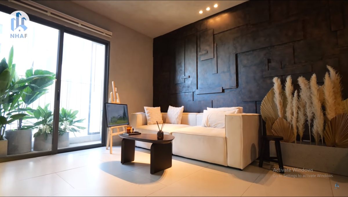 Không gian phòng khách nhỏ xinh.