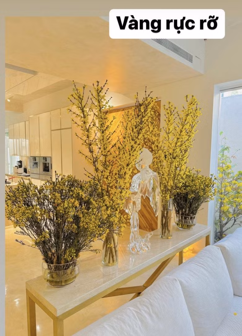 Ngoài ra còn có màu vàng của hoa thanh liễu và hoa mai Mỹ.