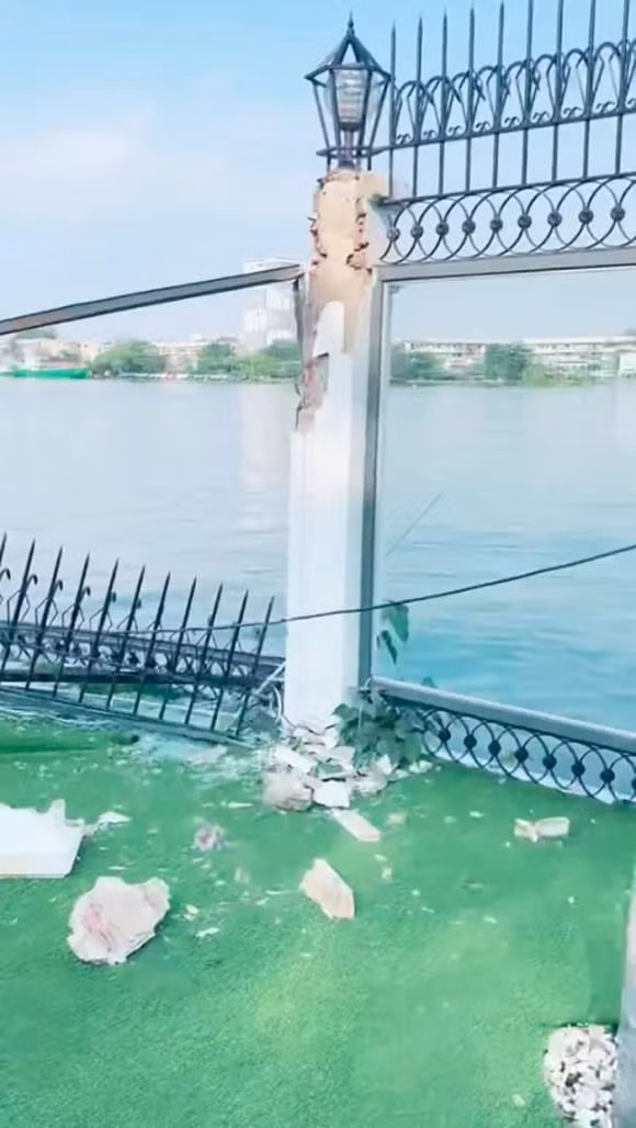 Can canh can biet thu trieu do cua Vu Khac Tiep gap su co