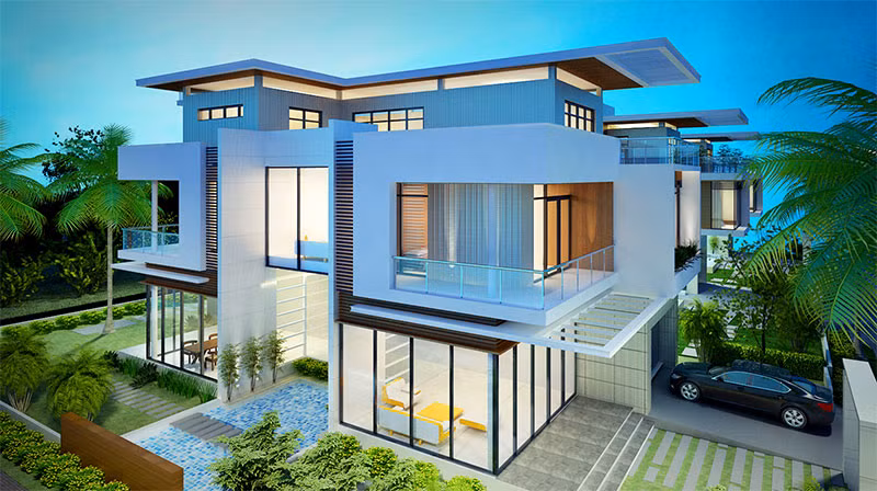 Một trong những sai lầm khi xây nhà nhiều người mắc phải là xây nhà quá to nhưng không ở hết. Với gia đình giàu có thì chẳng có vấn đề gì nhưng với gia chủ chỉ kiến tiền đủ chi tiêu là một sự lãng phí. Ảnh: KientrucTayHo