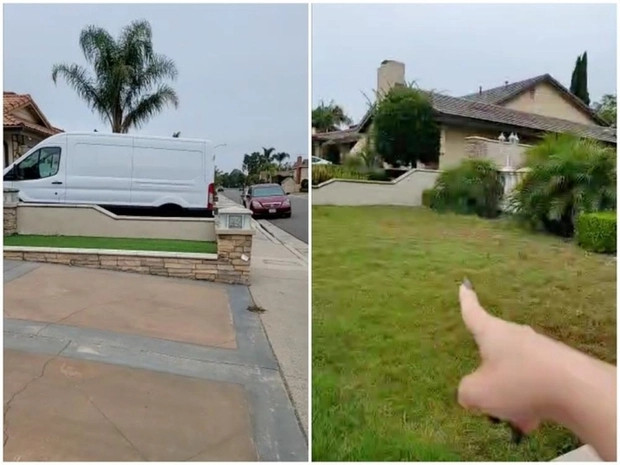 Tại Mỹ, danh hài Việt Hương sở hữu cơ ngơi rộng rãi, xung quanh bao phủ cây cối xanh mát. Ảnh chụp màn hình