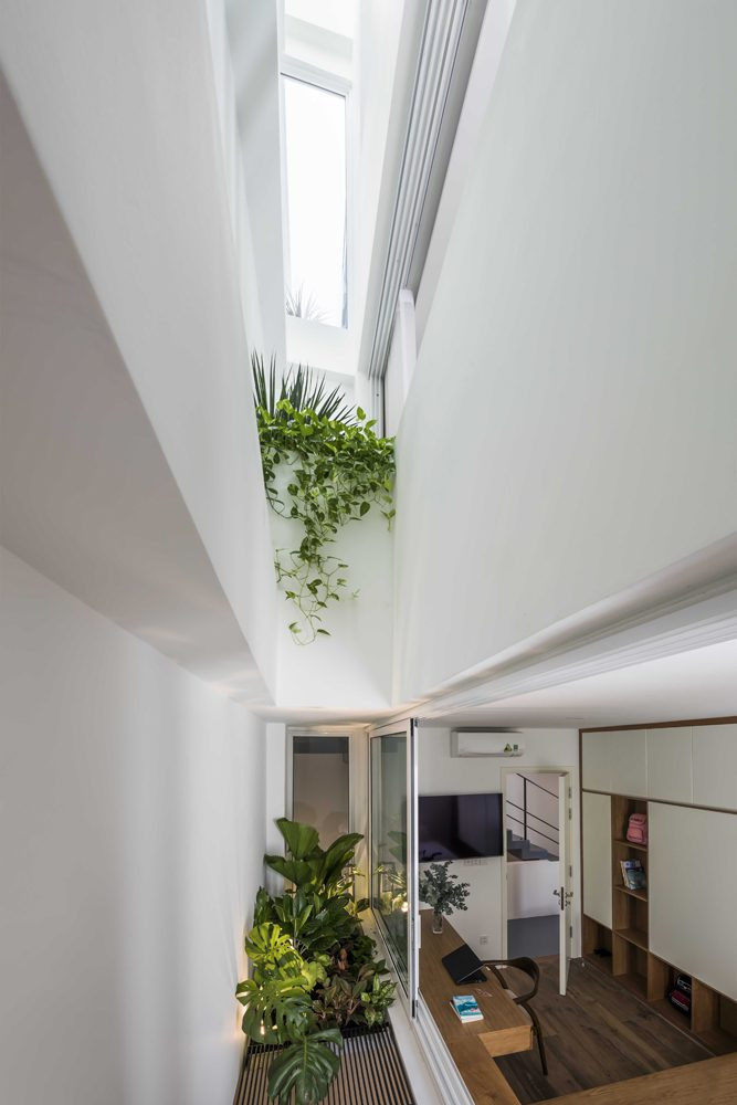 Giếng trời bên hông nhà. Nguồn ảnh: MMHome