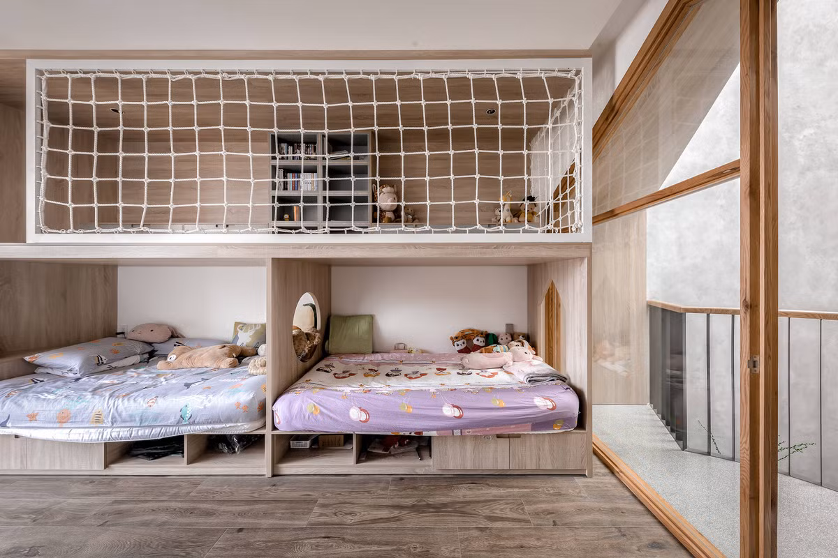 Phòng ngủ của các con được thiết kế thông minh. Nguồn ảnh: Bùi Minh Quốc
