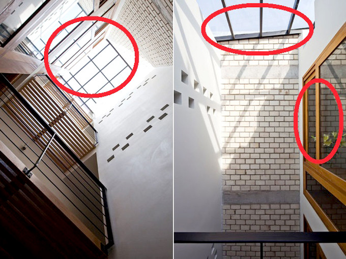 Với nhà ống có 2-3 mặt thoáng, nên bố trí thêm cửa thoát hiểm ở bên hông nhà hoặc phía sau nhà. Đây là hệ thống cửa phụ để thoát nạn khi hỏa hoạn xảy ra mà không thể thoát qua cửa chính. Ảnh: Kientaoviet