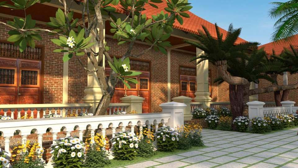 Lý Nhã Kỳ xây biệt phủ này trước tiên để thờ cúng ông bà tổ tiên hai bên nội ngoại. Sau làm nơi để gia đình mình cuối tuần về nghỉ ngơi, thư giãn. Nguồn ảnh: FBNV