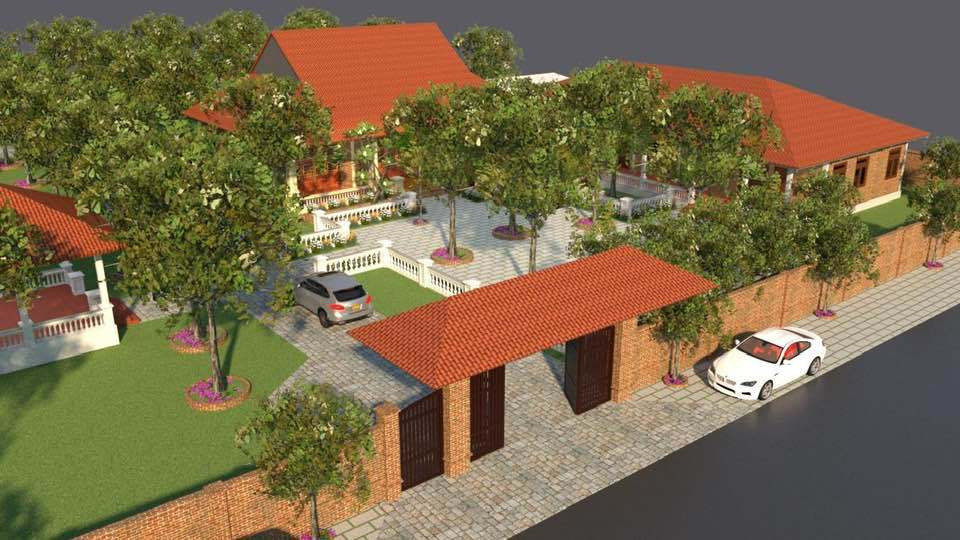 Biệt phủ của Lý Nhã Kỳ được xây dựng theo phong cách kiến thúc Việt Nam cổ xưa. Ngôi nhà 3 gian có một khu nhà ở và phủ thờ.