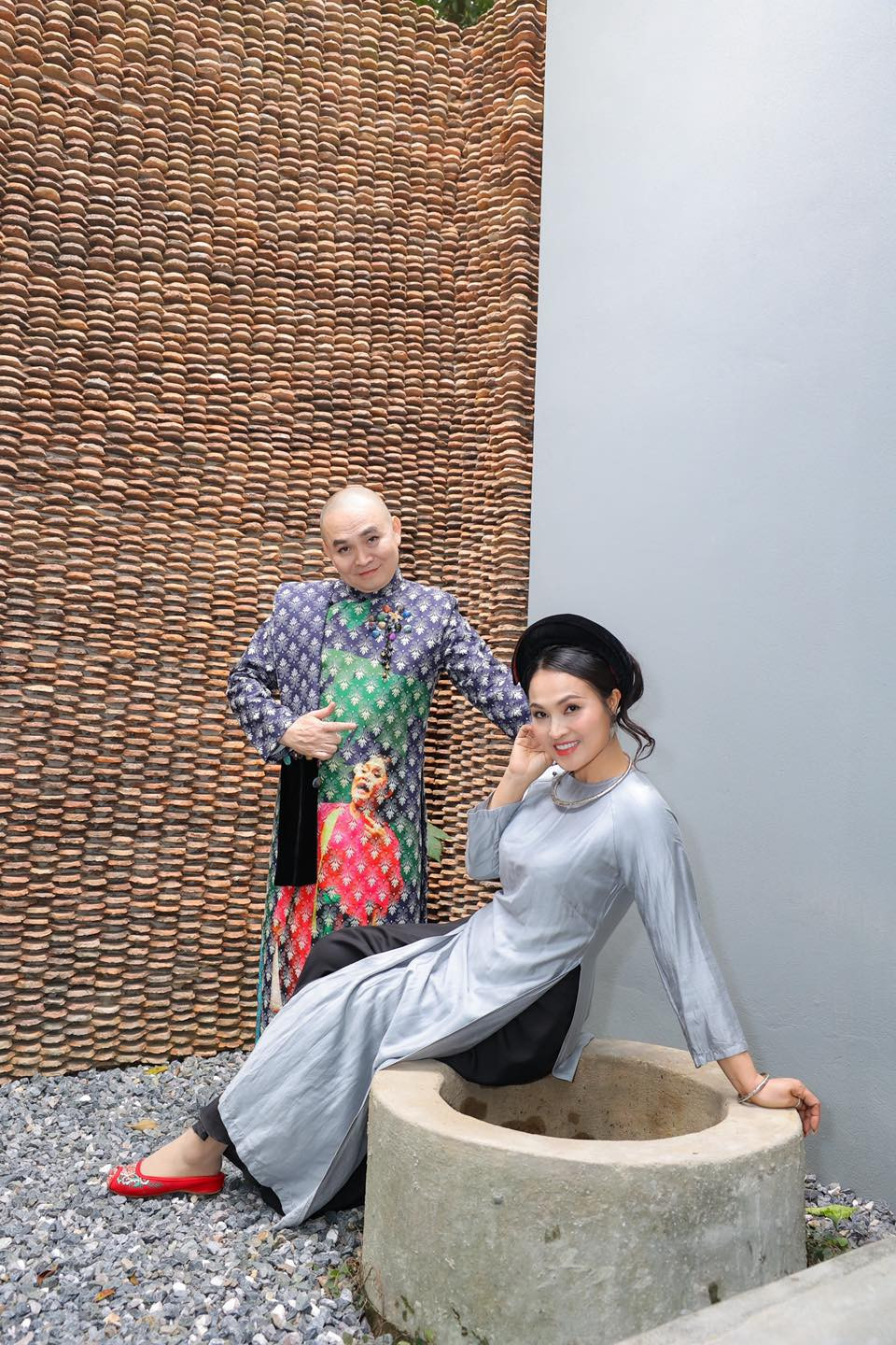 Trong khuôn viên biệt phủ còn có giếng nước đậm nét kiến trúc cổ.