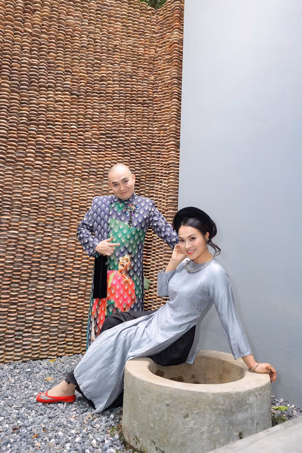 Trong khuôn viên biệt phủ còn có giếng nước đậm nét kiến trúc cổ.