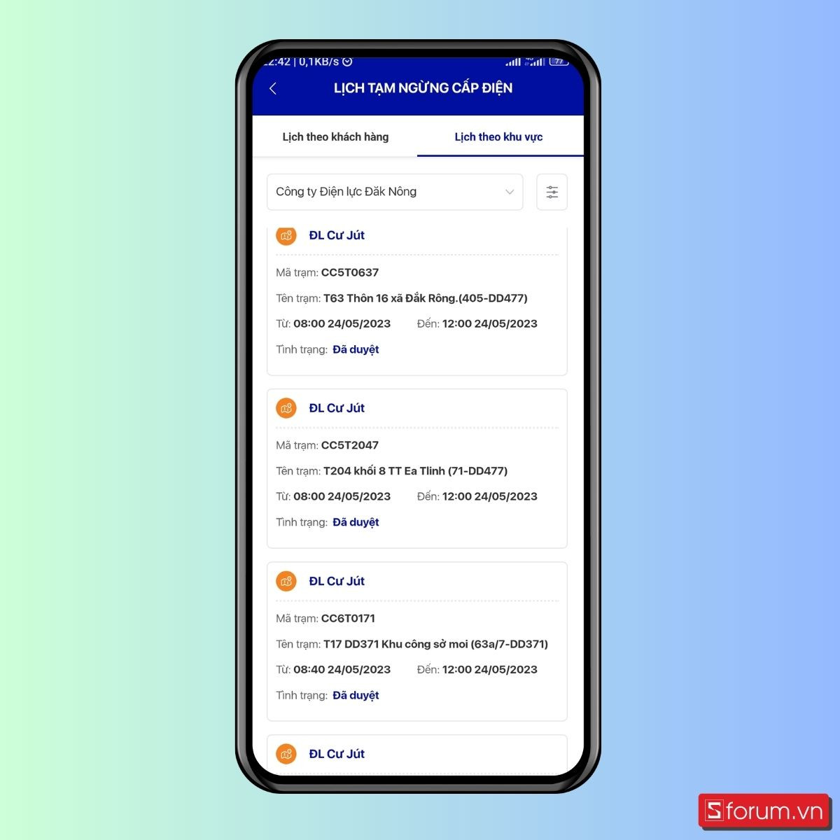 Tra cuu lich cat dien “ trong mot not nhac” bang dien thoai-Hinh-3