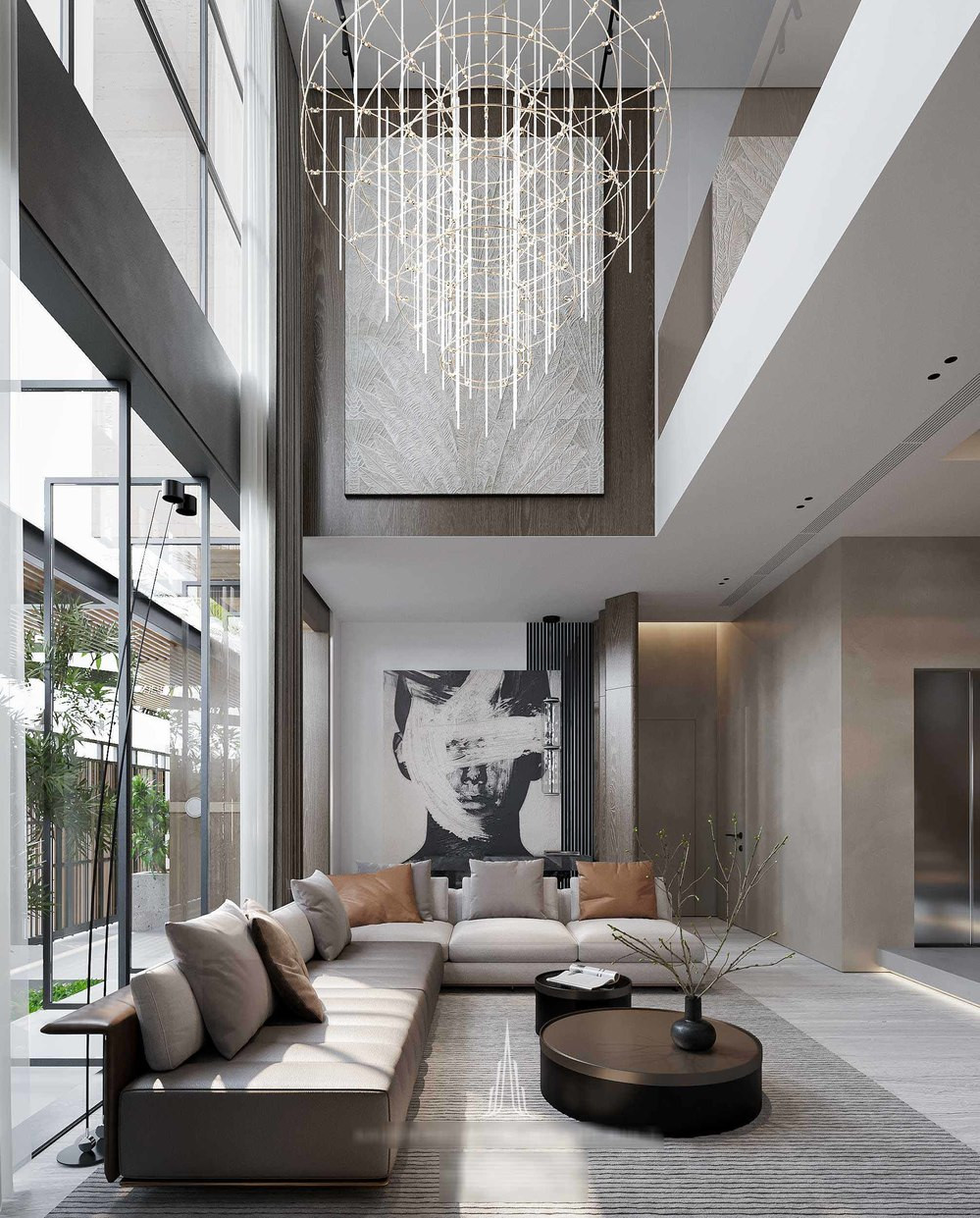 Phía công ty thiết kế nhà cho nữ diễn viên cũng khoe một vài hình ảnh hé lộ không gian hoành tráng.