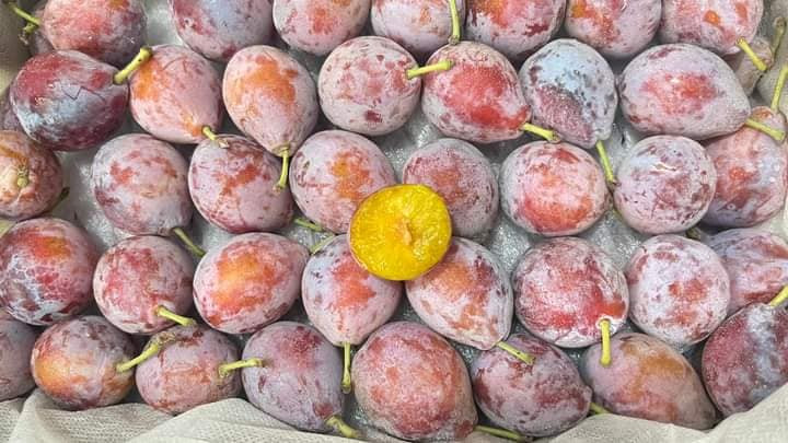 Giá rẻ khiến hoạt động mua bán mận đường diễn ra tấp nập trên các chợ online. Ảnh: Facebook