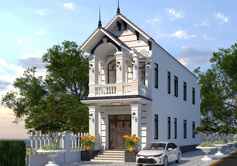 Nhà ống 2 tầng thường xây dựng trên khu đất có diện tích hạn chế nhưng vẫn đảm bảo tiêu chí về thẩm mỹ và công năng. Ảnh: Noithatalpha