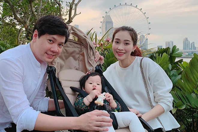 CEO trẻ tuổi Trung Tín - chồng Hoa hậu Đặng Thu Thảo cũng khiến nhiều người ghen tỵ vì cách yêu chiều vợ con. Ảnh: FBNV