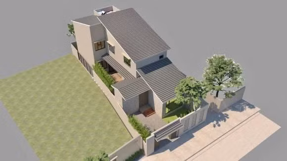 Mới đây, Á hậu Hoàng Thuỳ khiến mọi người xuýt xoa khi khoe loạt ảnh căn biệt thự nhà vườn sắp hoàn thiện tại quê nhà Thanh Hoá.