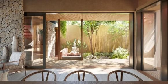 Ngôi nhà của Hoàng Thuỳ đang dần hoàn thiện phần thi công.