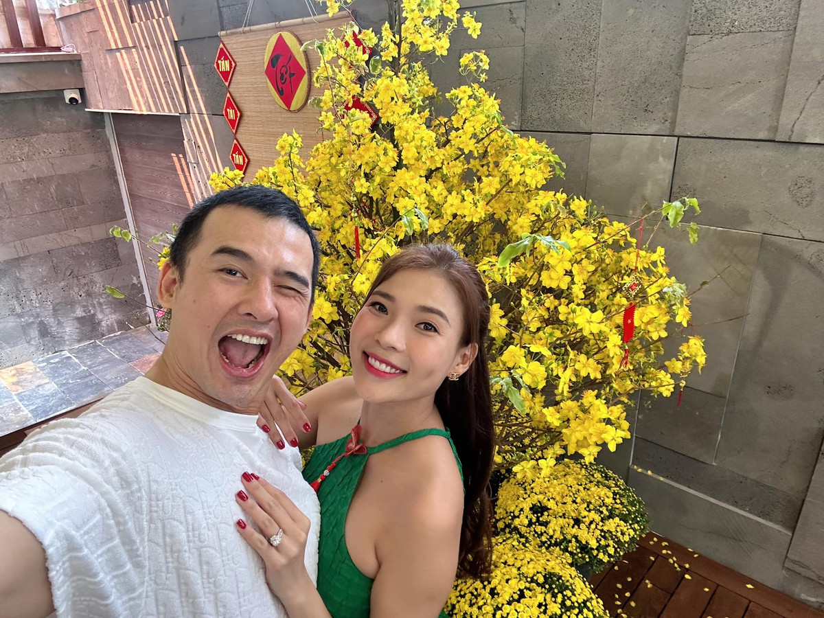 Đây cũng là điểm check-in yêu thích của bạn bè diễn viên khi đến nhà chúc Tết. Nguồn ảnh: FBNV