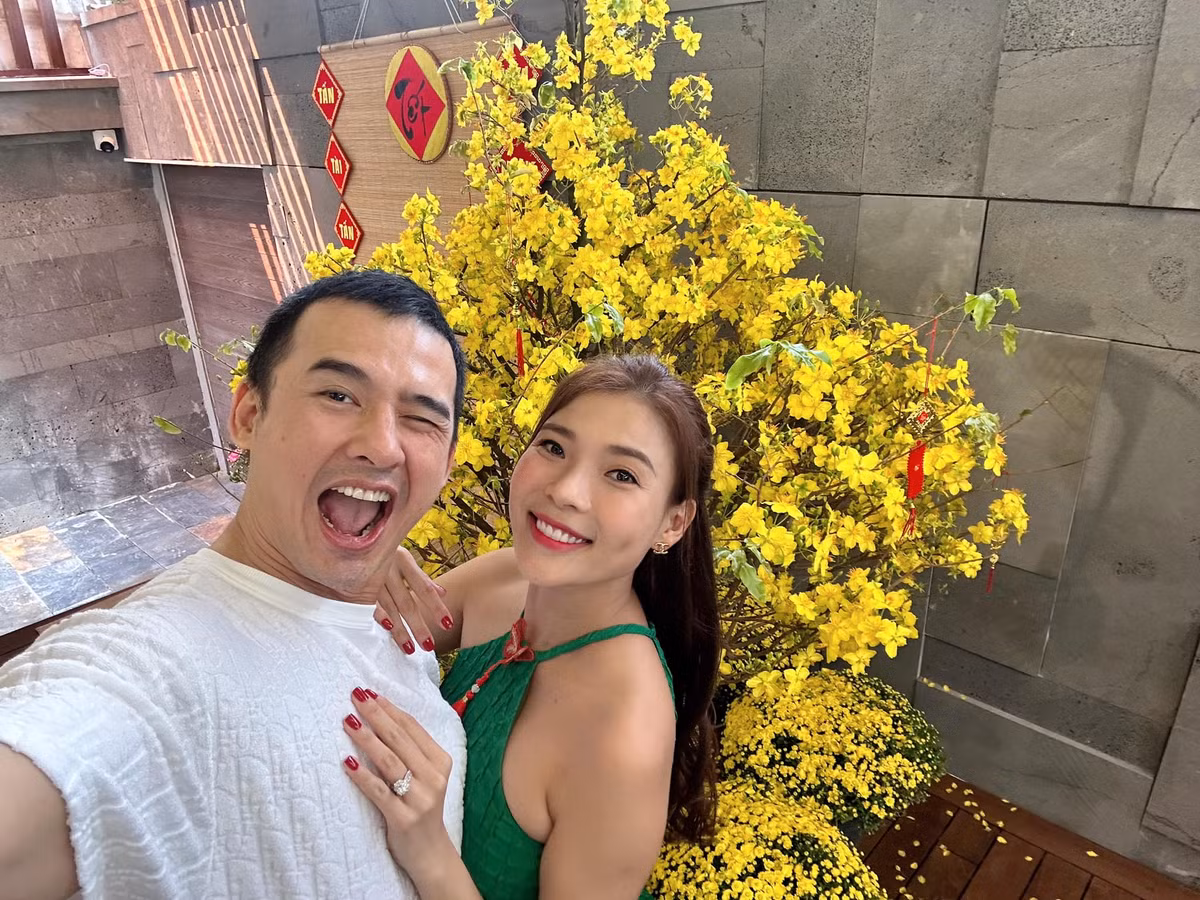 Đây cũng là điểm check-in yêu thích của bạn bè diễn viên khi đến nhà chúc Tết. Nguồn ảnh: FBNV