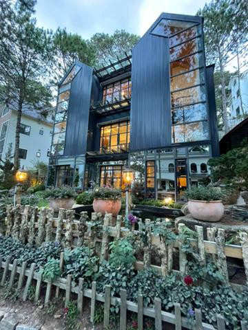 Từ năm 2016, Đức An bắt tay thực hiện villa trên đồi thông ở trung tâm thành phố Đà Lạt. Cơ ngơi này rộng 100 m2, nằm trên mảnh đất diện tích 500 m2, có chỗ làm vườn cây và suối nhân tạo. Ảnh: FBNV