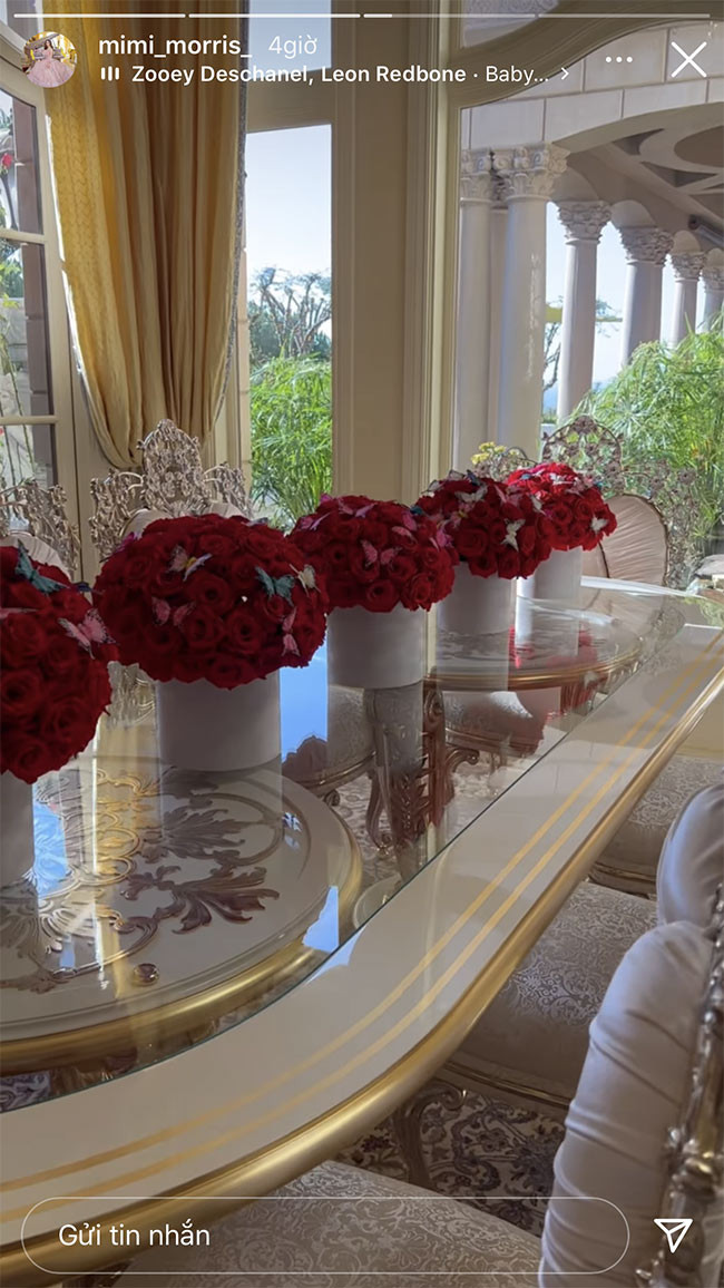 Không gian bên trong căn biệt thự tiện nghi không khác gì resort 6 sao.