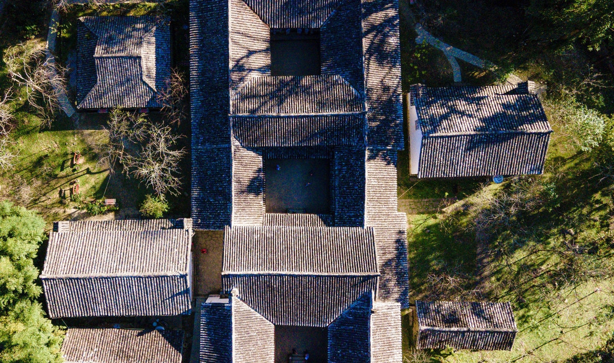 Bao quanh dinh thự là đủ các loại cây xanh như quế, đào, lê, các loại hoa... Ảnh: VTCNews