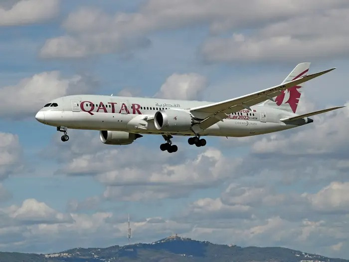Từ vị trí thứ 3 năm ngoái, Qatar Airways tụt xuống vị trí thứ 4 trong danh sách năm 2023. Hãng hoạt động theo một hệ thống trục kết nối thủ đô Doha với trên 160 điểm đến quốc tế với hơn 200 máy bay. Ảnh: Shutterstock