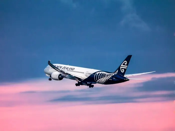 Năm nay, hãng hàng không Air New Zealand tụt xuống vị trí thứ 2 với tuổi bay trung bình 8,7 năm. Ảnh: Shutterstock