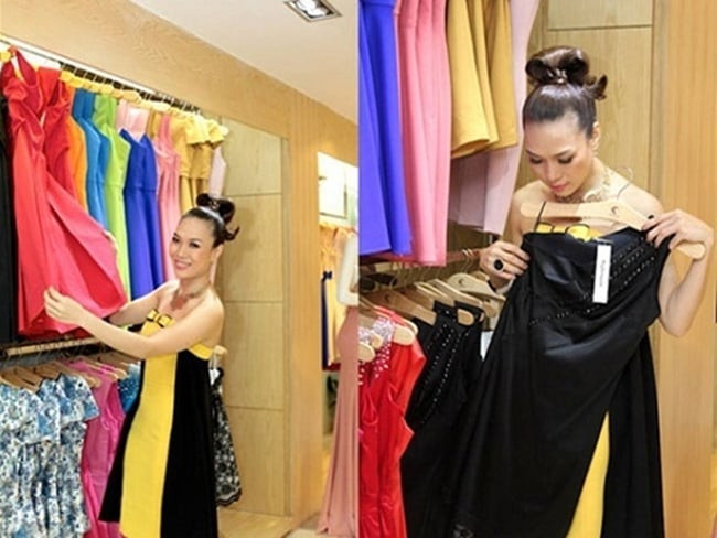 Tầng trệt và tầng lửng được Mỹ Tâm sử dụng vào mục đích kinh doanh thương hiệu thời trang của riêng mình. Ảnh: Internet