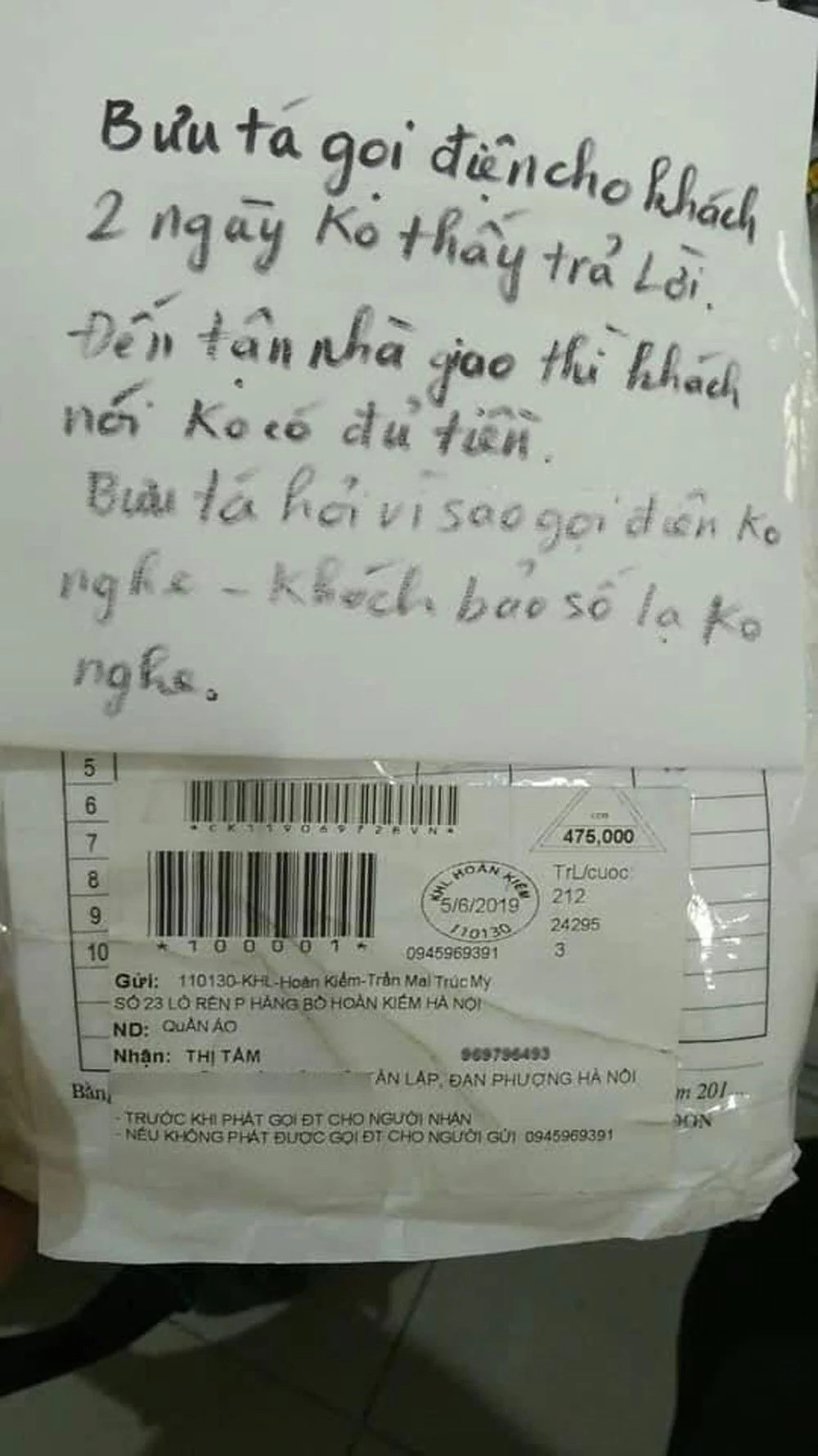  Lý do "bom hàng" phổ biến nhưng làm khổ shipper. Ảnh: Internet