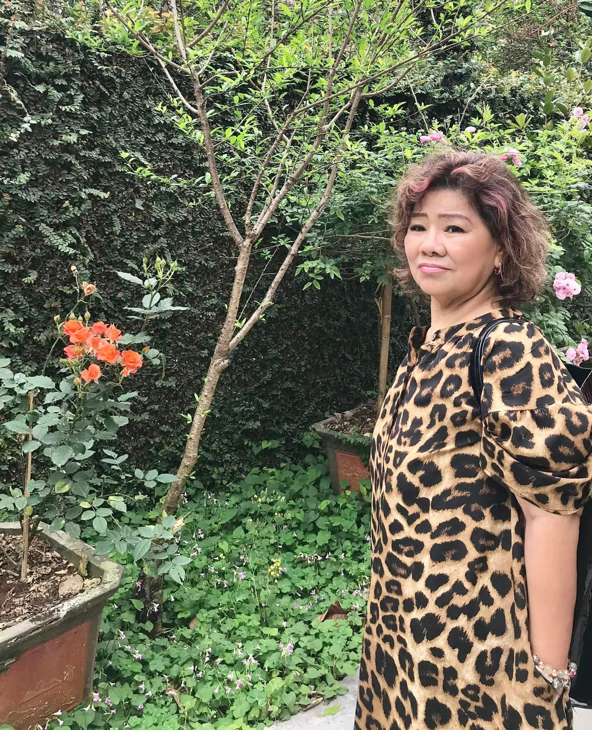 Trồng hoa không chỉ để tô thắm cho nơi ở mà còn là đam mê giúp nghệ sĩ Thanh Hoa thư thái.