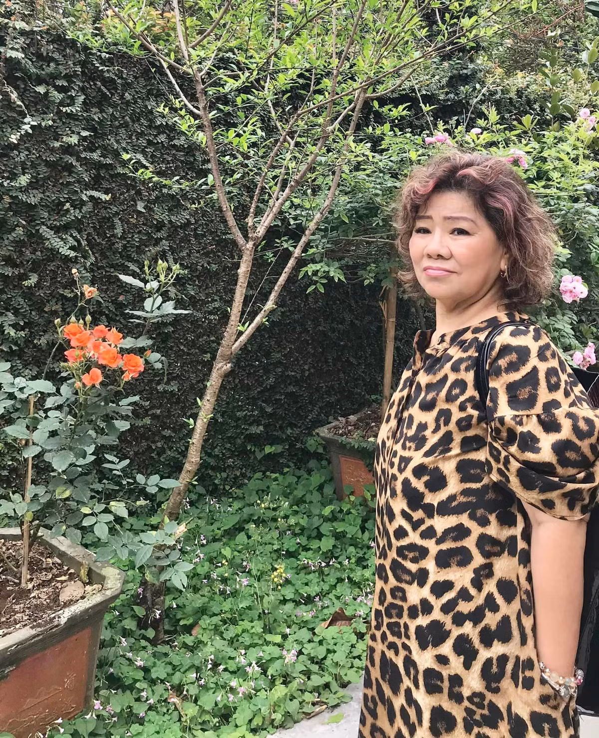 Trồng hoa không chỉ để tô thắm cho nơi ở mà còn là đam mê giúp nghệ sĩ Thanh Hoa thư thái.