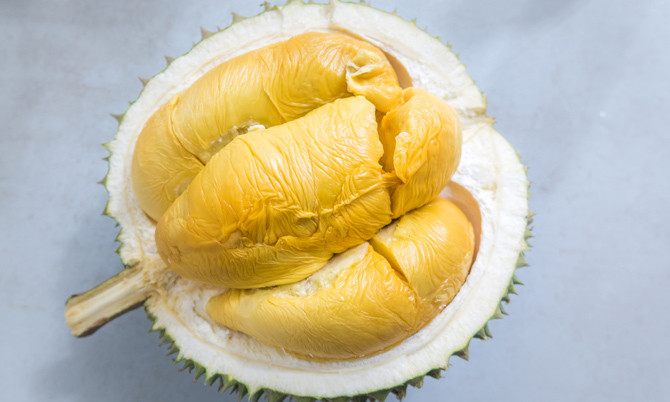 Mùi vị sầu riêng Kanyao ngọt và béo ngậy, khi chín vẫn không bị nhũn, miếng vẫn săn và thơm ngon. Ảnh: Yearofthedurian