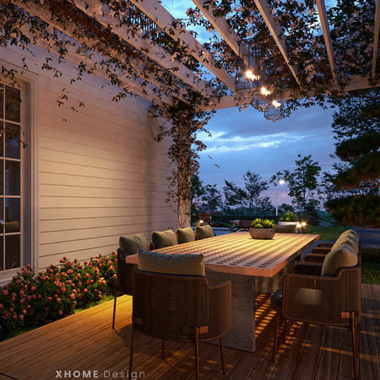 Không gian bên ngoài cũng được chuẩn bị cầu kỳ. Nguồn ảnh: FBNV