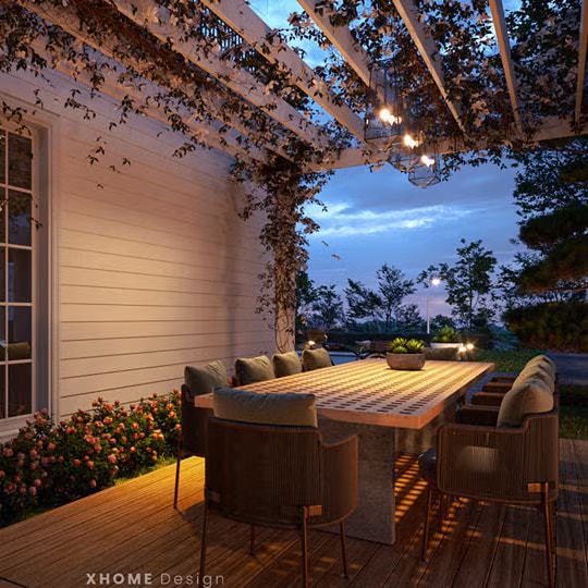 Không gian bên ngoài cũng được chuẩn bị cầu kỳ. Nguồn ảnh: FBNV