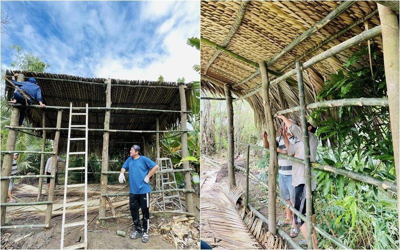 Được biết, chòi lá của nam tài tử rộng đến 6.000m2.