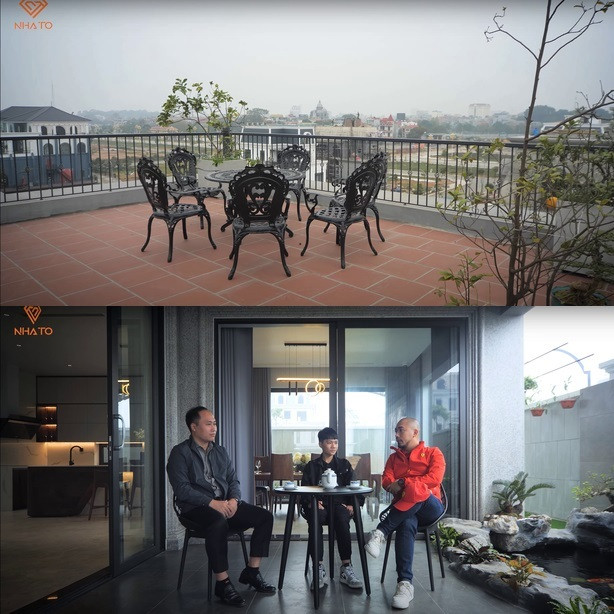 Không gian mở giúp gia chủ ngắm nhìn thành phố từ trên cao. Nguồn ảnh: chụp màn hình NhaTO