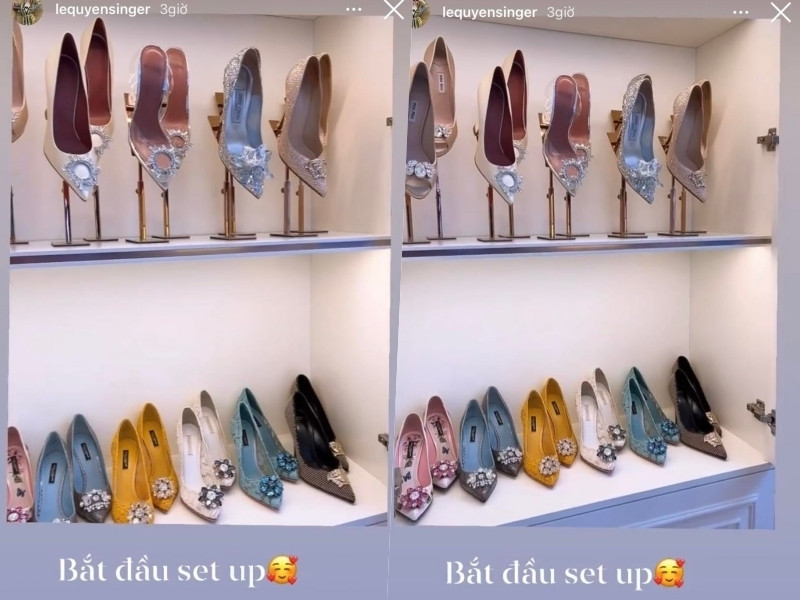 Căn phòng riêng để quần áo, giày dép... Nguồn ảnh: FBNV, Instagram