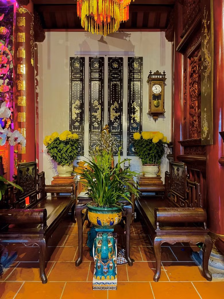 Nội thất trong nhà thiết kế đậm chất Bắc Bộ.