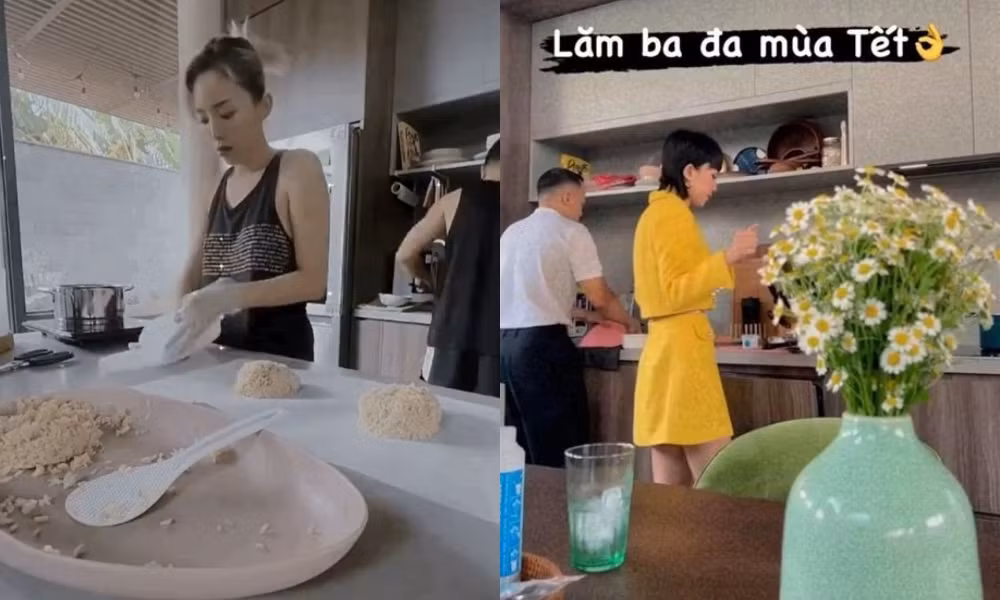 Phòng bếp hiện đại và tiện nghi.