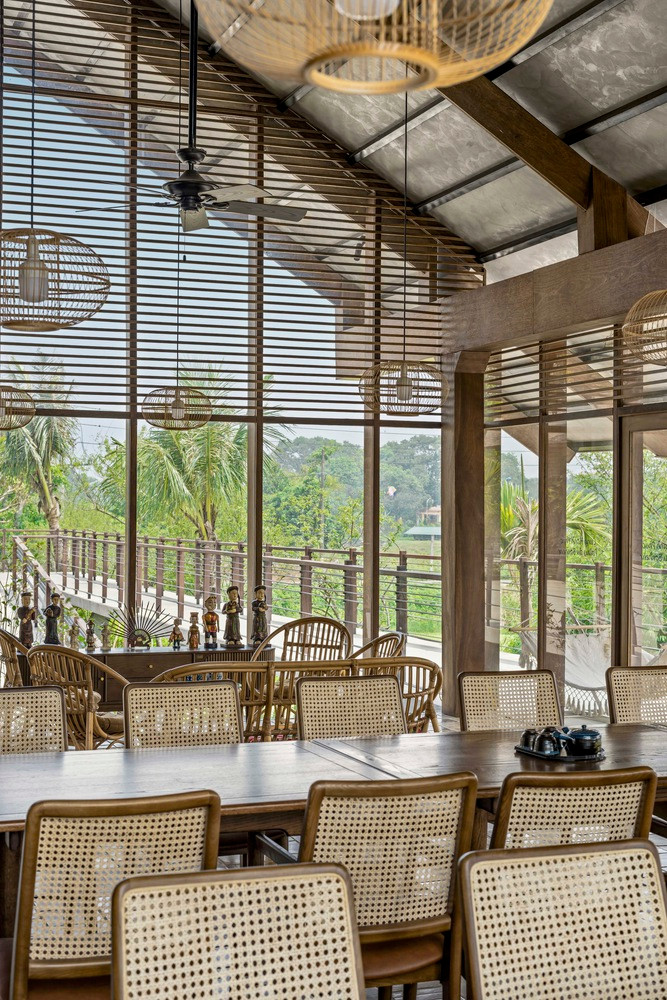 Mỗi gian nhỏ hay mỗi phòng không chỉ có sân riêng mà còn có vườn riêng.