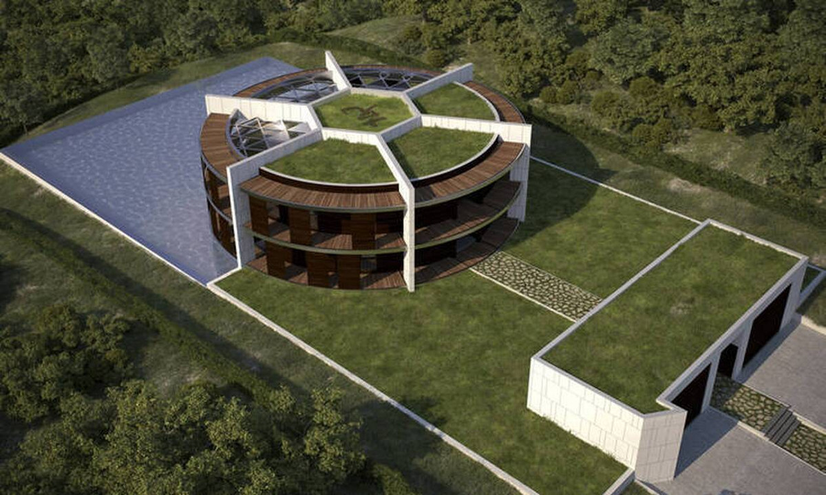 Sau khi sửa lại, siêu biệt thự của Messi được thiết kế mang hình quả bóng.